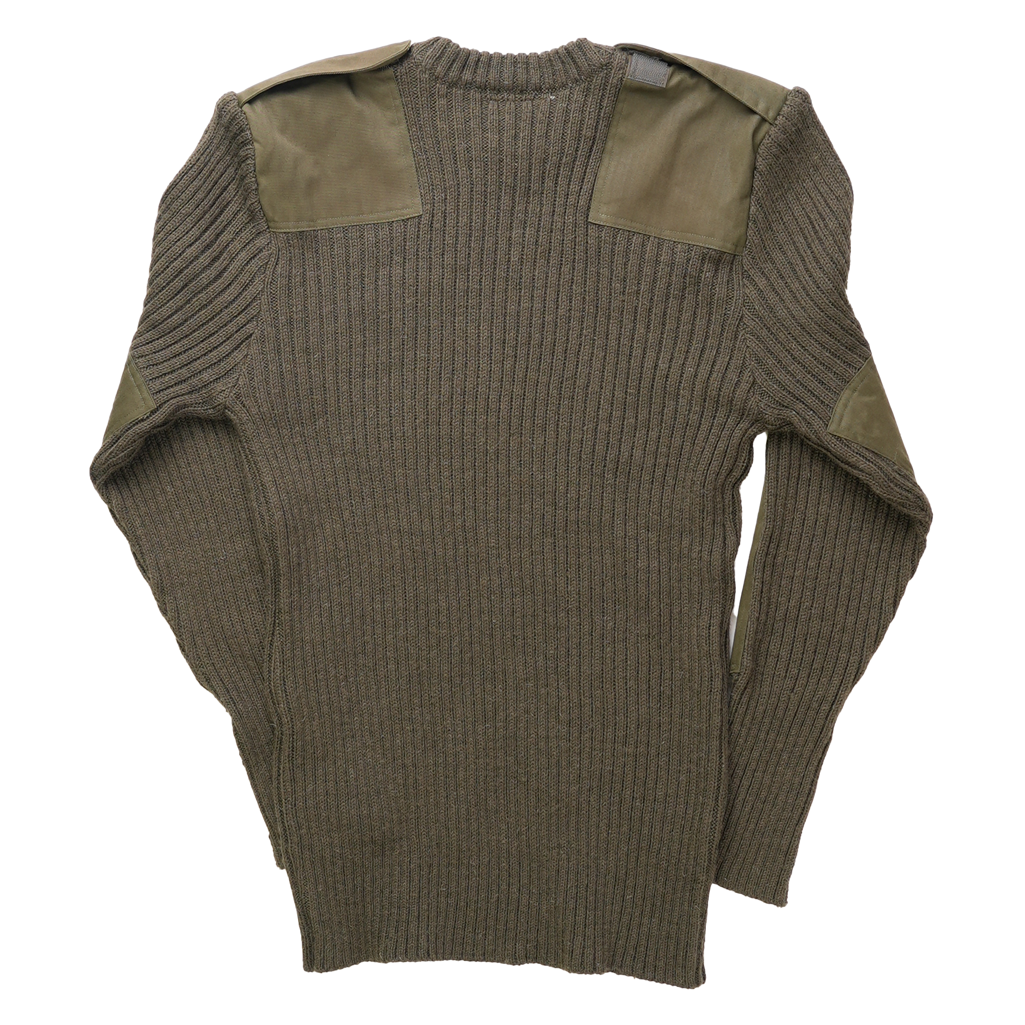 Issued British Army OD Green Wool Commando Sweater