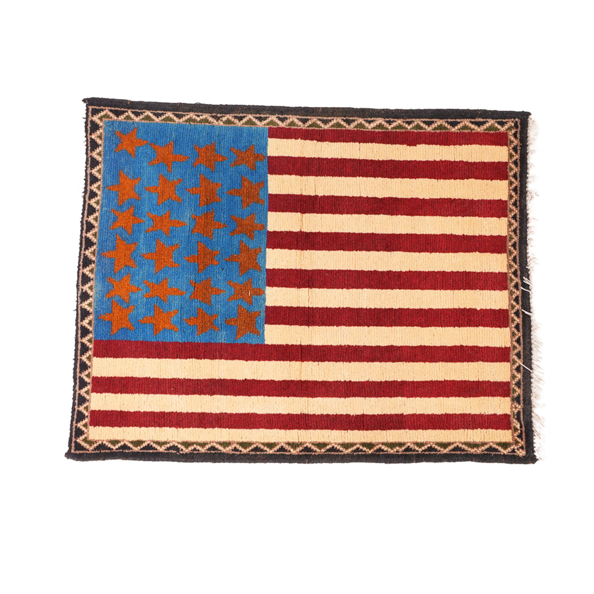 American Flag Afghan Rug