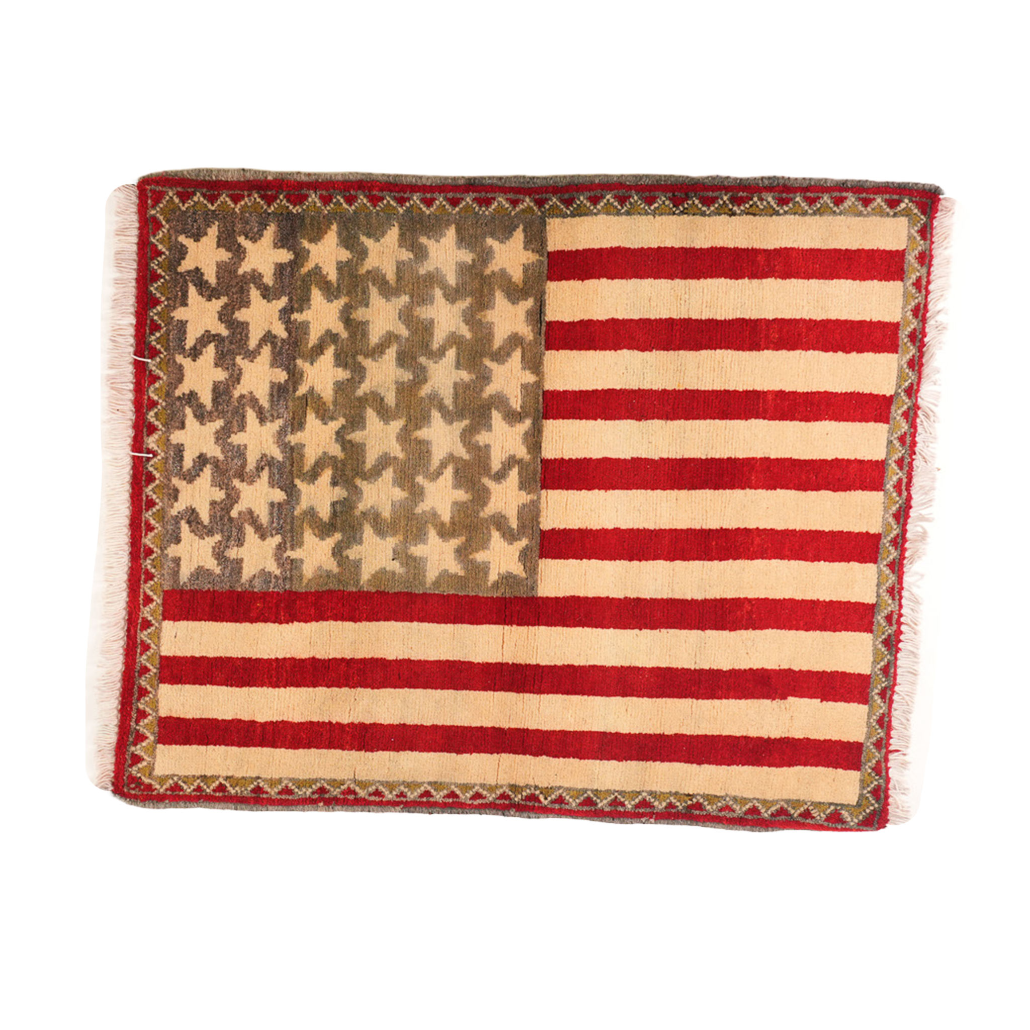 American Flag Afghan Rug