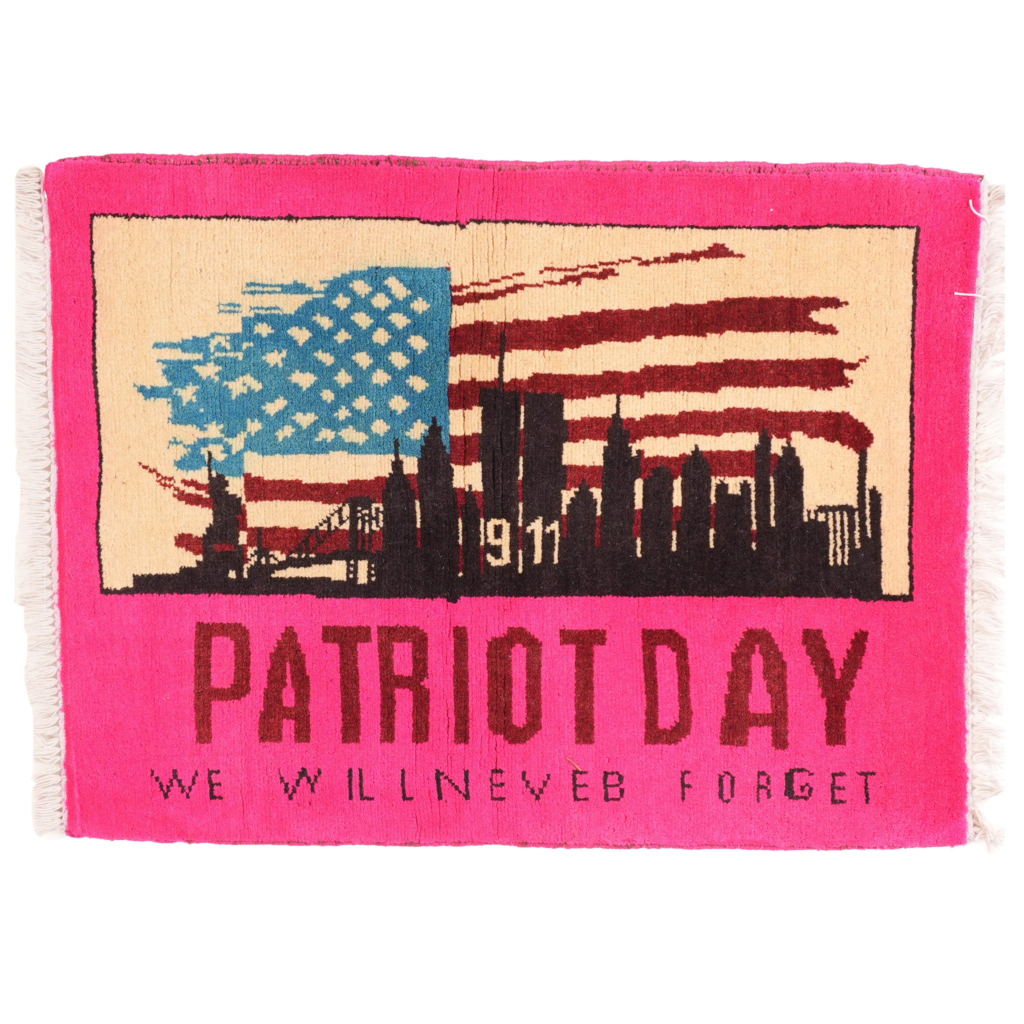 "PATRIOTDAY" 9/11 Remembrance Rug