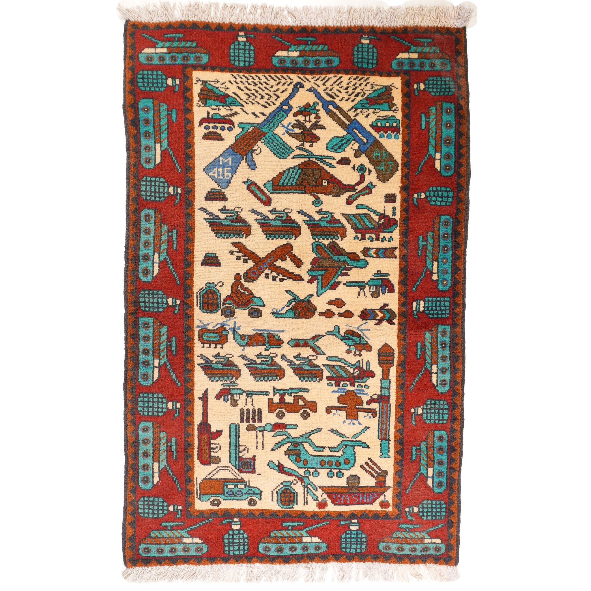 "Motor Pool" Afghan Rugs