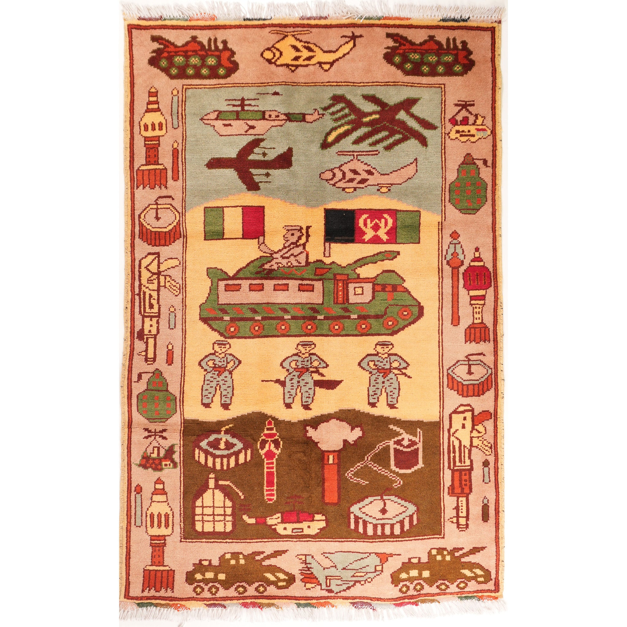 Tank Posse Afghan Rug