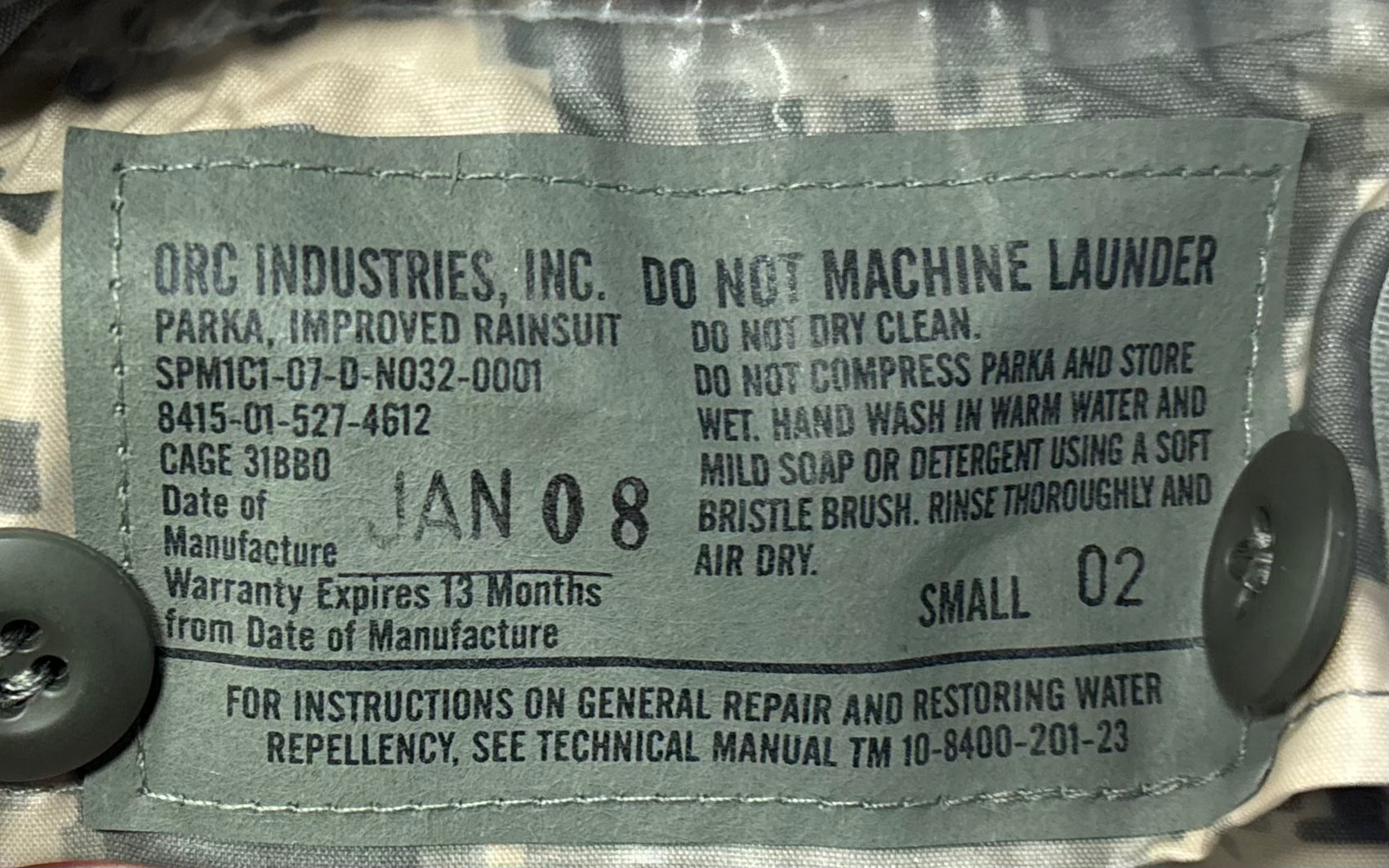 Issued UCP Rain Jacket