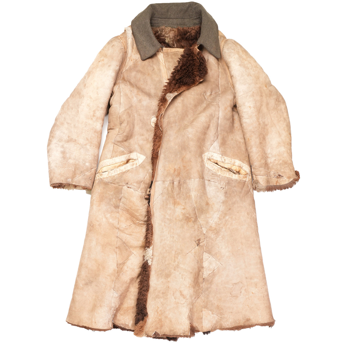 Vintage WW2 German Sheepskin M1942 Pelzmantel