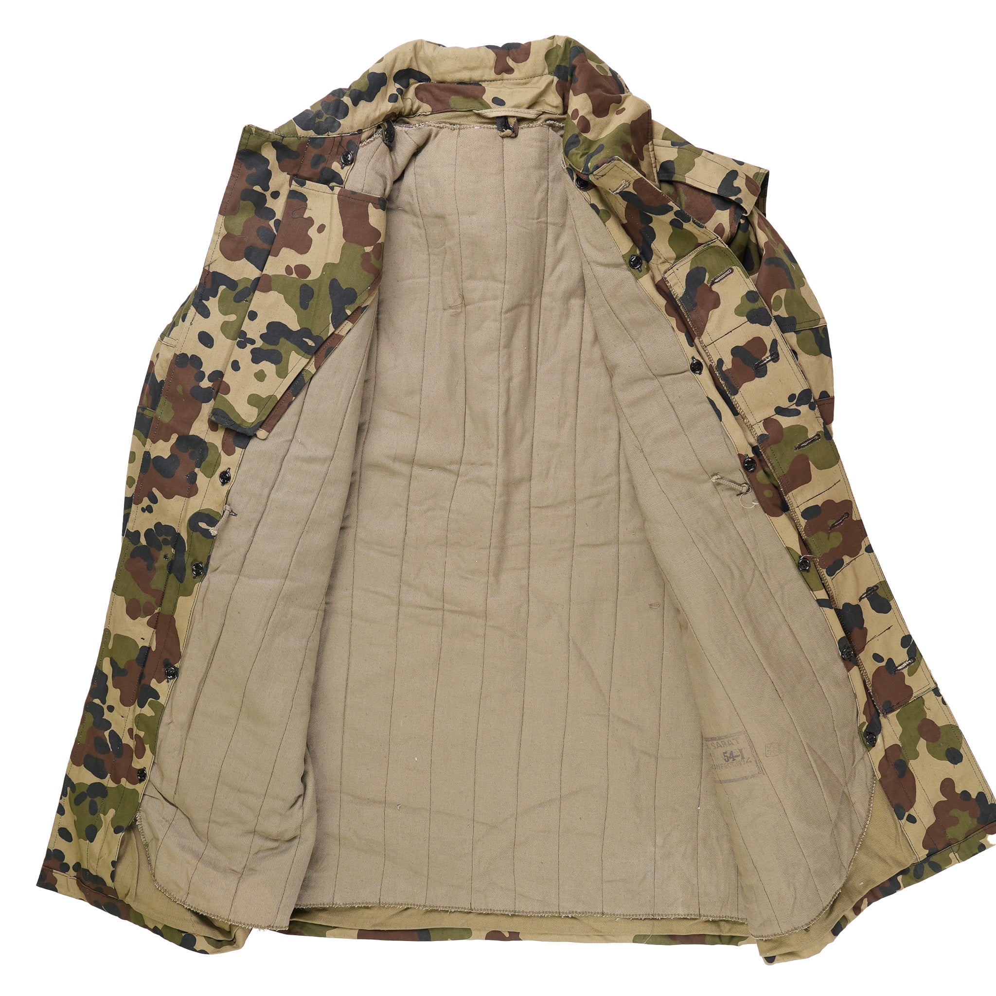 Issued Romanian M1994 Fleck Camouflage Parka w/Liner