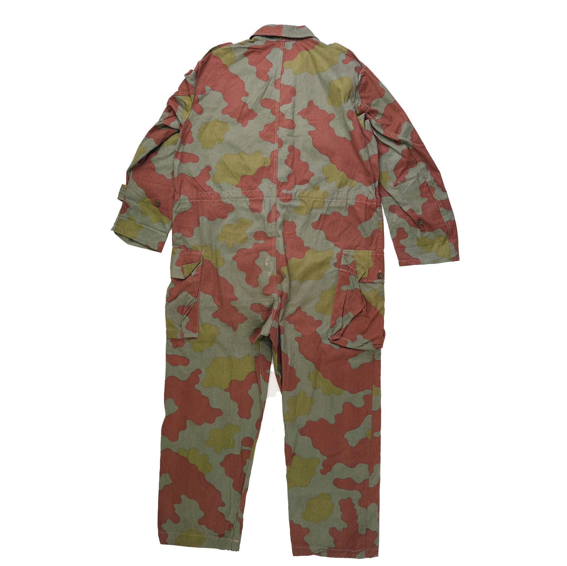 Camouflage jumpsuit on a white background