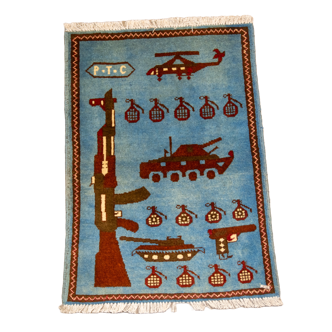 Single AK Pattern Afghan Rug