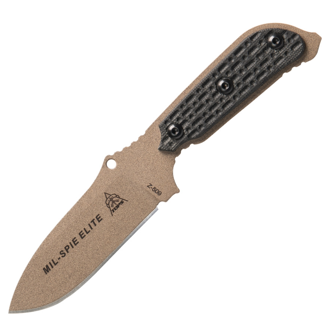 TOPS - MIL-SPIE 3 Elite Tan Fixed Blade Knife