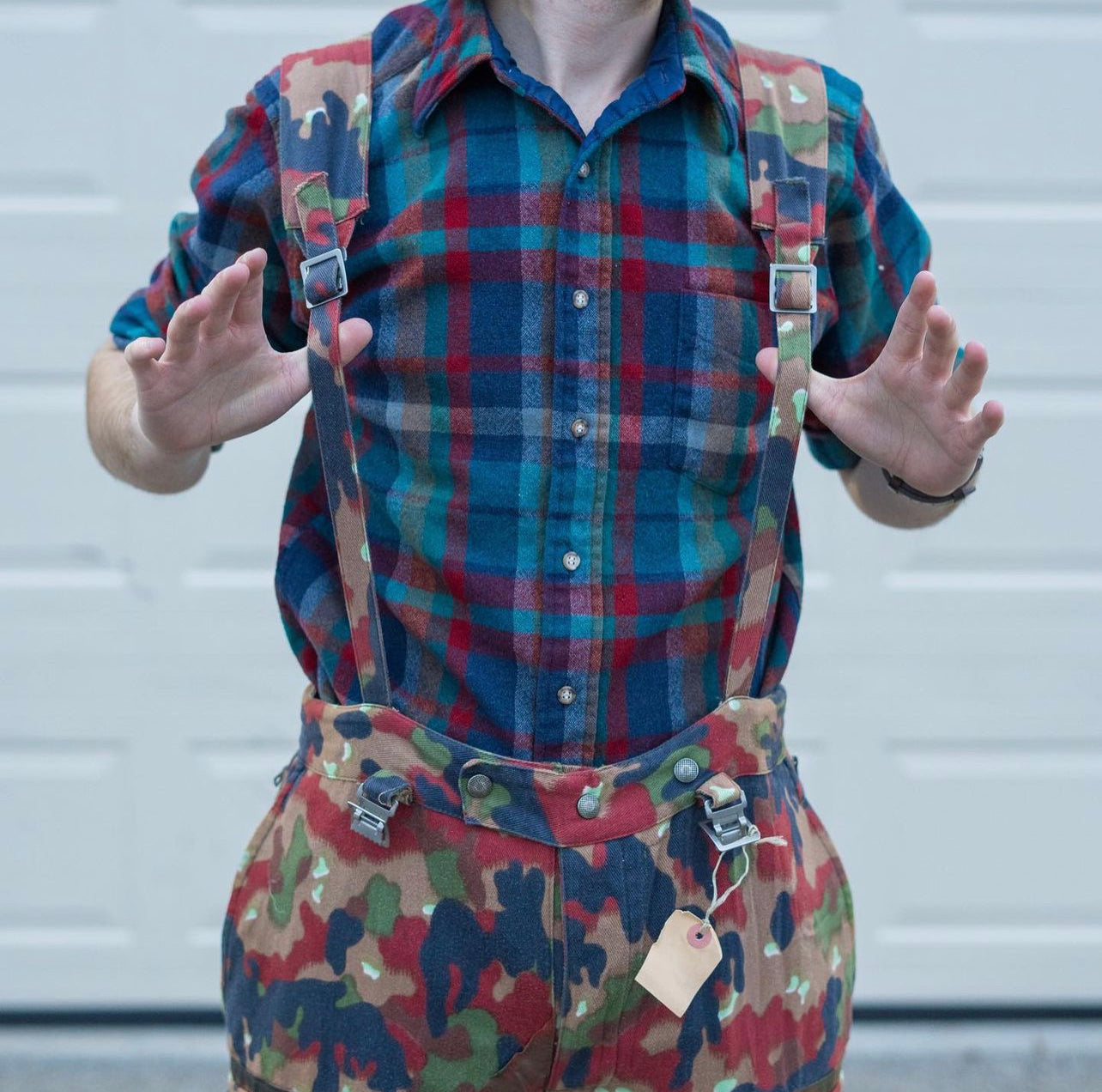 Unissued TAZ 57 Alpenflage Field Pants w/Suspenders