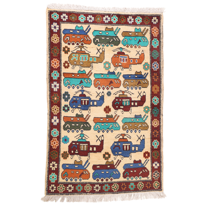 "Motor Pool" Afghan Rugs