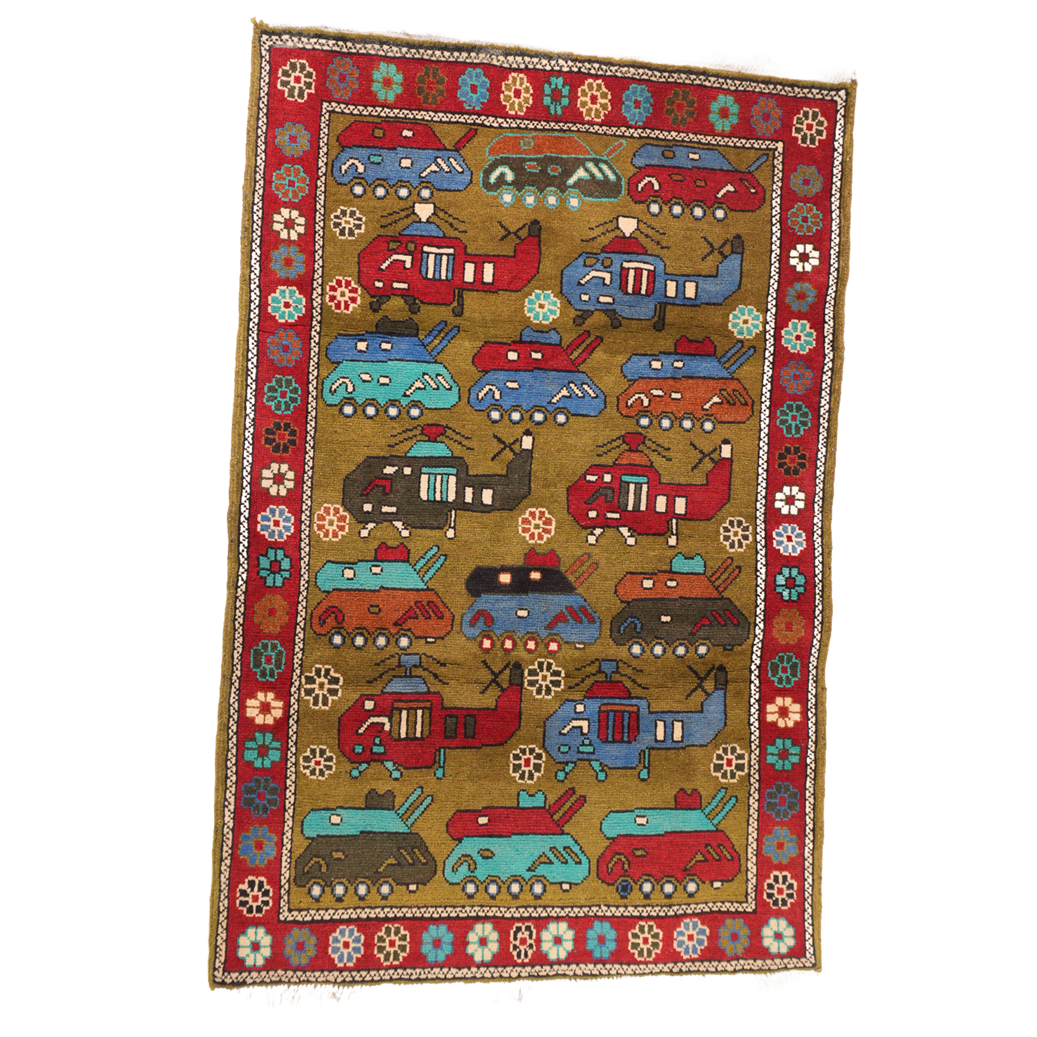"Motor Pool" Afghan Rugs