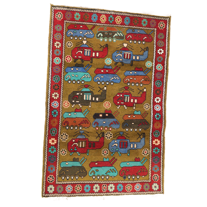 "Motor Pool" Afghan Rugs