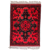 Small Afghan-Made Pictorial Rug