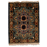 Small Afghan-Made Pictorial Rug