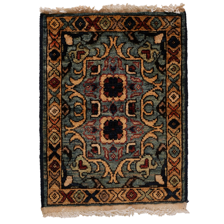 Small Afghan-Made Pictorial Rug