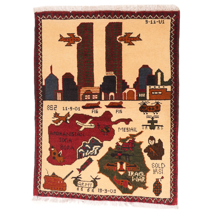 9/11 Tora Bora Invasion Afghan Rug