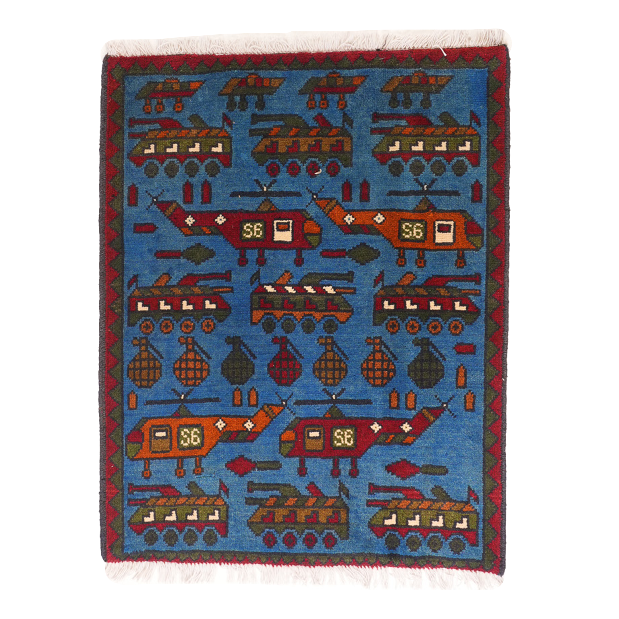 "Motor Pool" Afghan Rugs