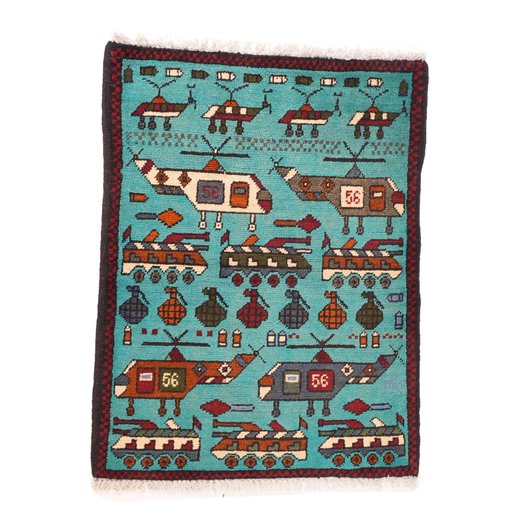 "Motor Pool" Afghan Rugs