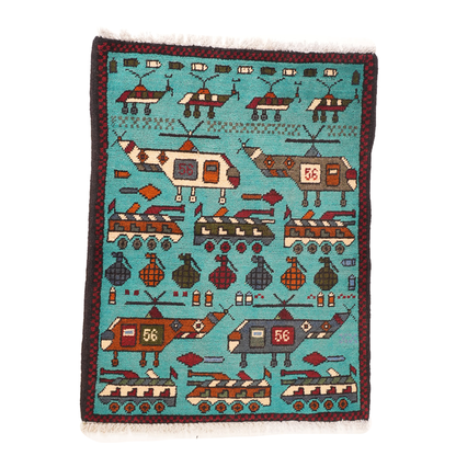 "Motor Pool" Afghan Rugs