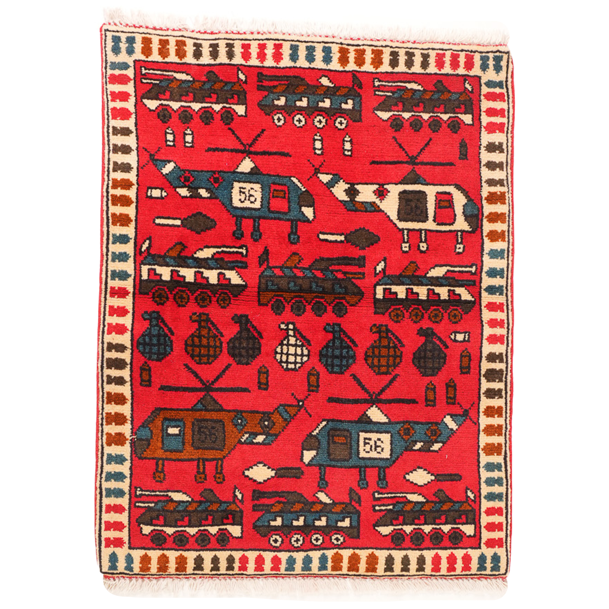 "Motor Pool" Afghan Rugs