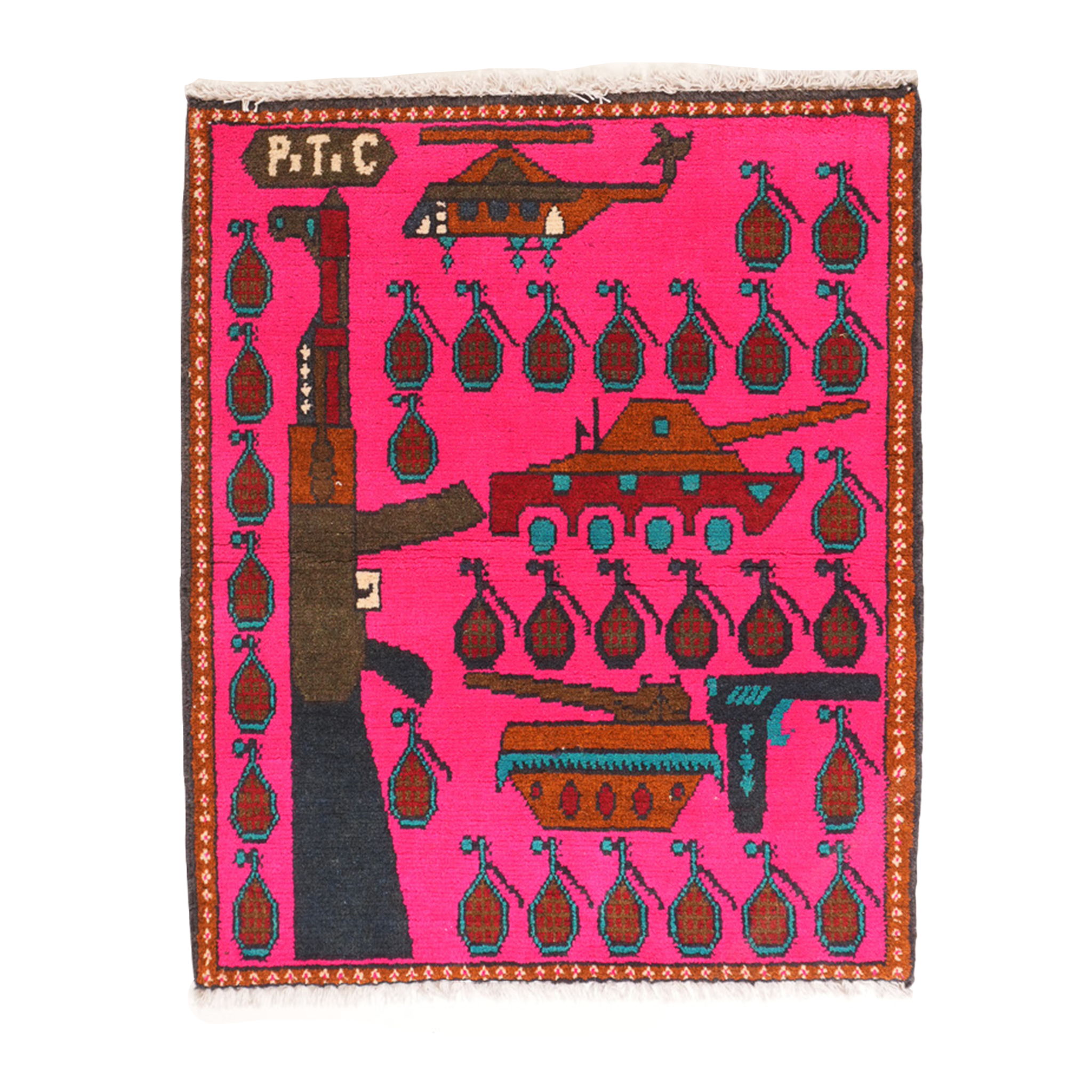 Single AK Pattern Afghan Rug