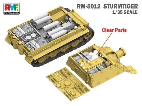 RyeField Sturmtiger W/Full Interior 1:35 Model Kit