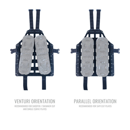 CATAMARAN Gen 3 Combo (Universal MOLLE Plate Carrier Hydration and Ventilation Adapter Panel for ICEVENTS®)