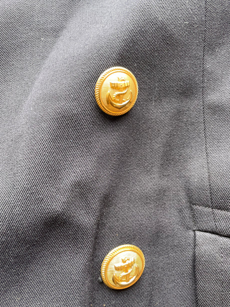 German Naval Peacoat Poly Blend