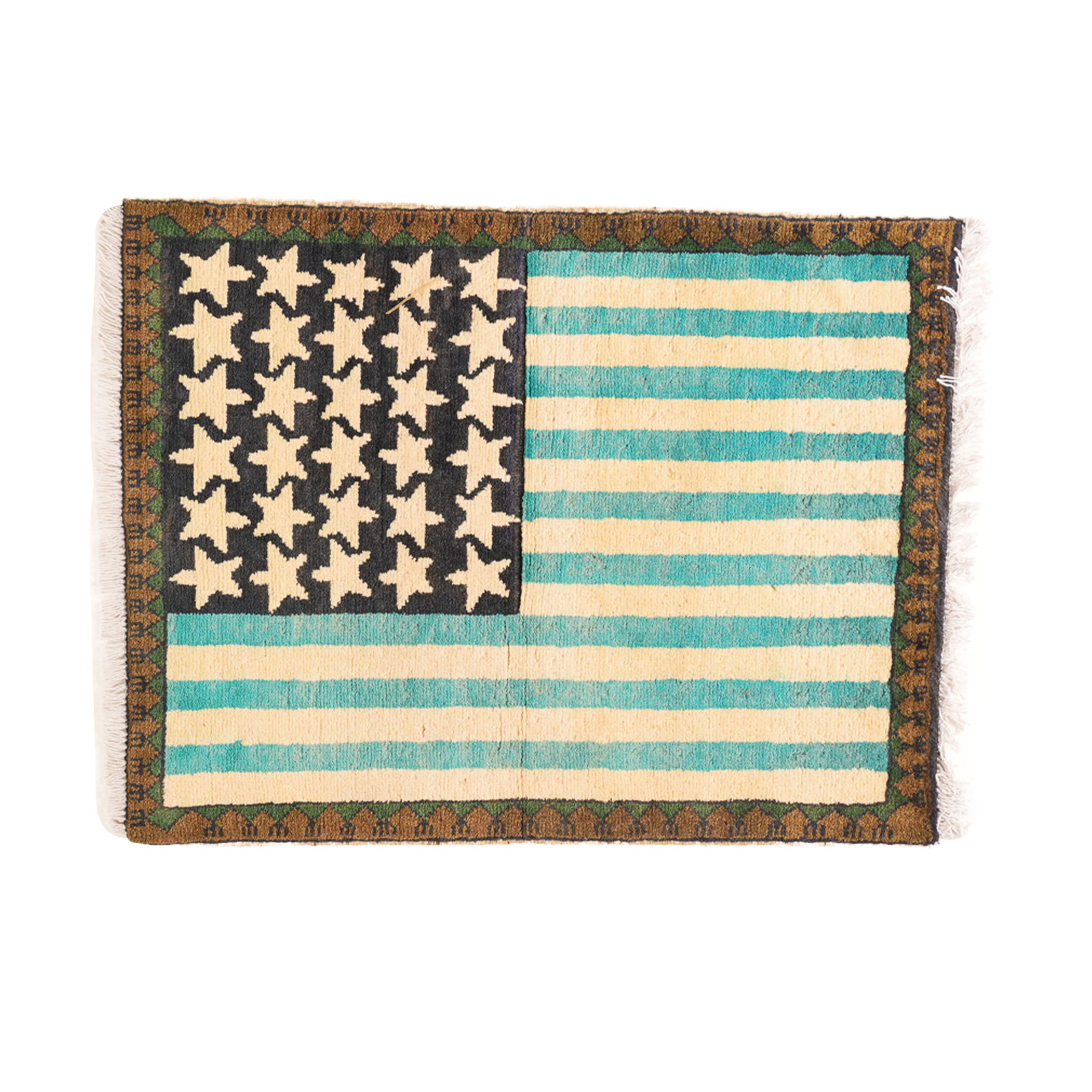 American Flag Afghan Rug