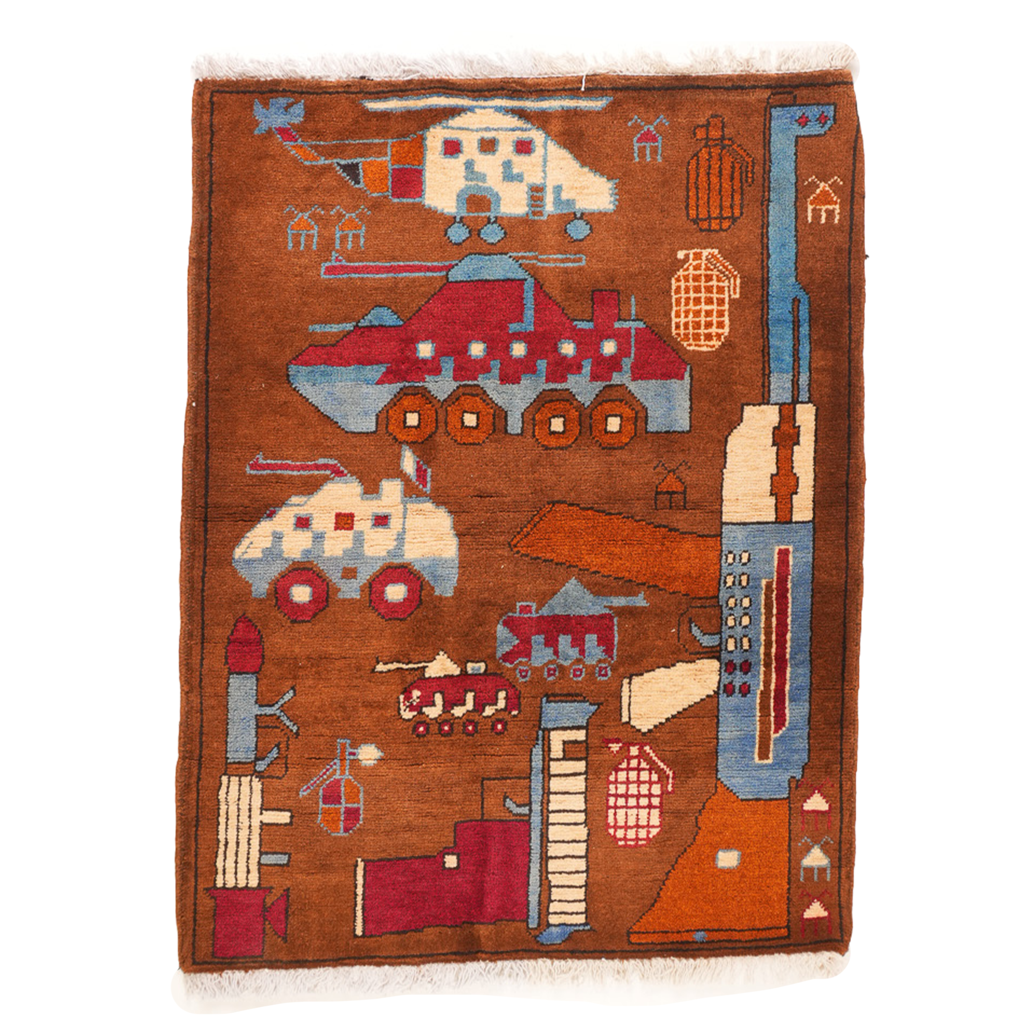 Single AK Pattern Afghan Rug