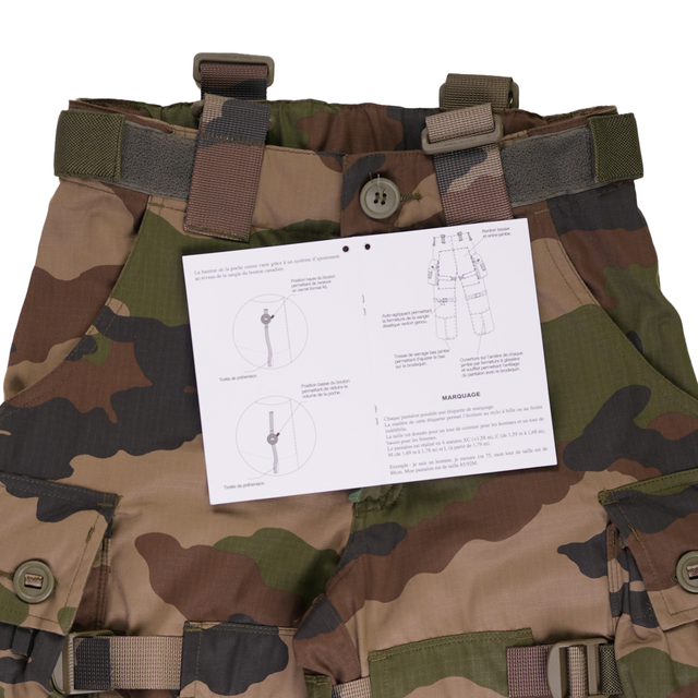 User manual for French Army Combat Pants