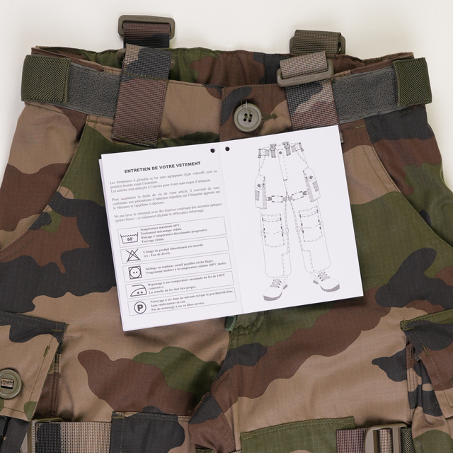 User manual for French Army Combat Pants