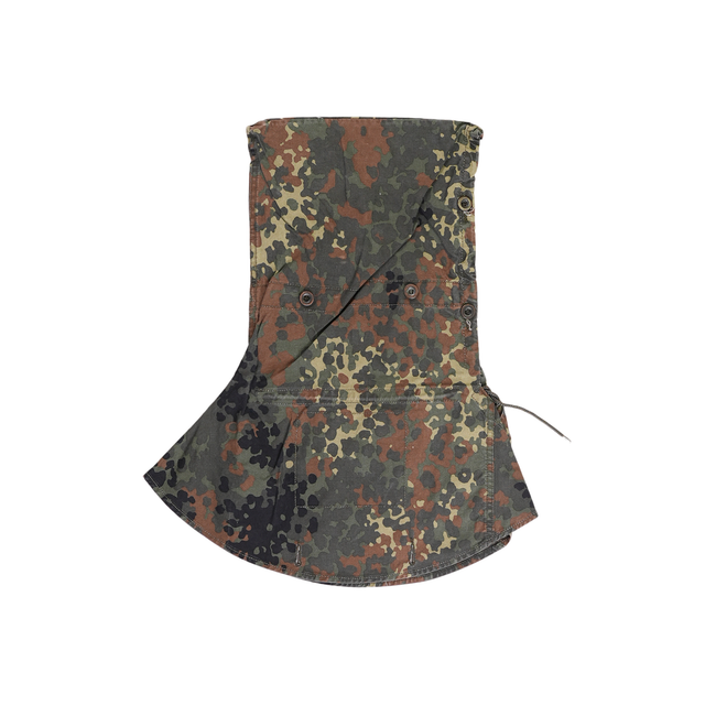 Issued Flecktarn Peasant Hood & Carrying Bag