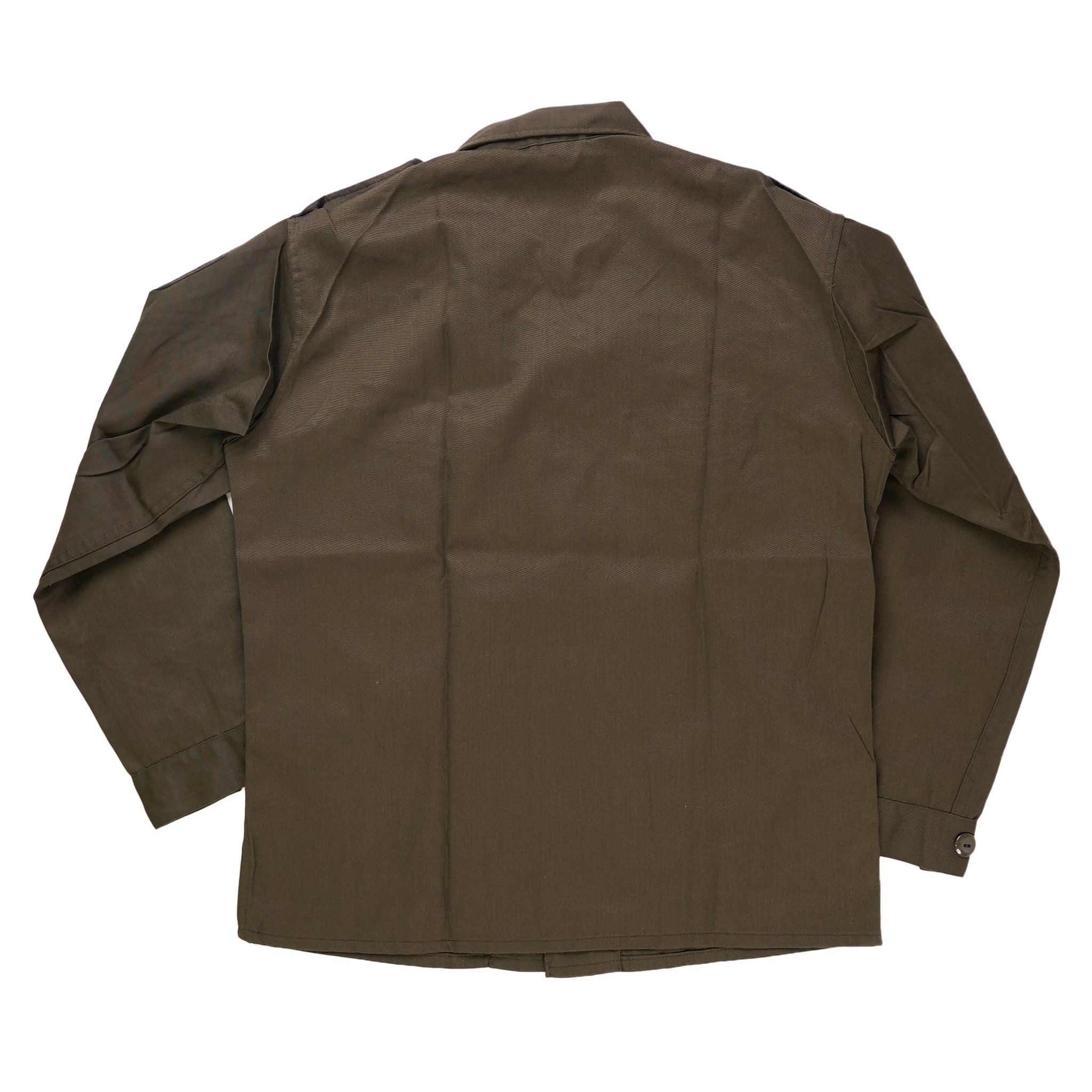 Back View of KAZ 75 Austrian Field Shirt. 1980s Vintage Military Surplus.