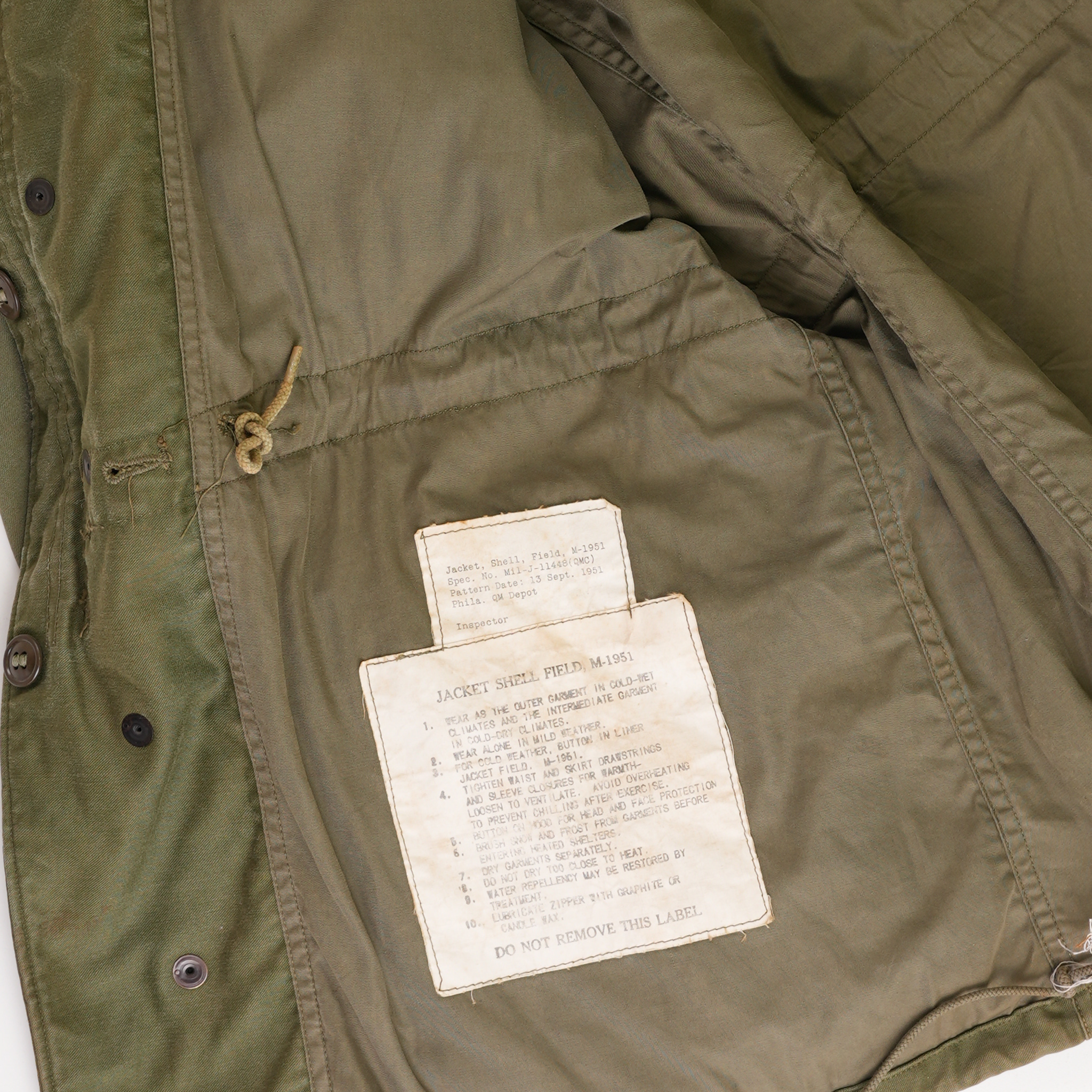 1st Pattern US Army M1951 Field Jacket