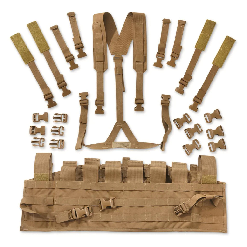 Unassembled USMC TAP Chest Rig with components