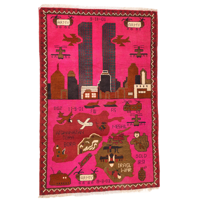 9/11 Tora Bora Invasion Afghan Rug