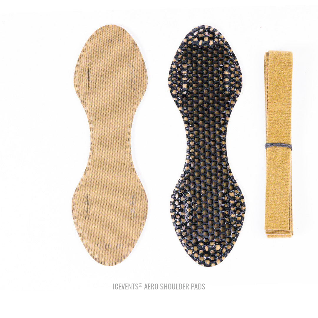 ICEVENTS® Plate Carrier Shoulder Pads - Classic [Heavy Loads] or Aero [Minimalist/Lighter Loads] (PowerMesh backing)
