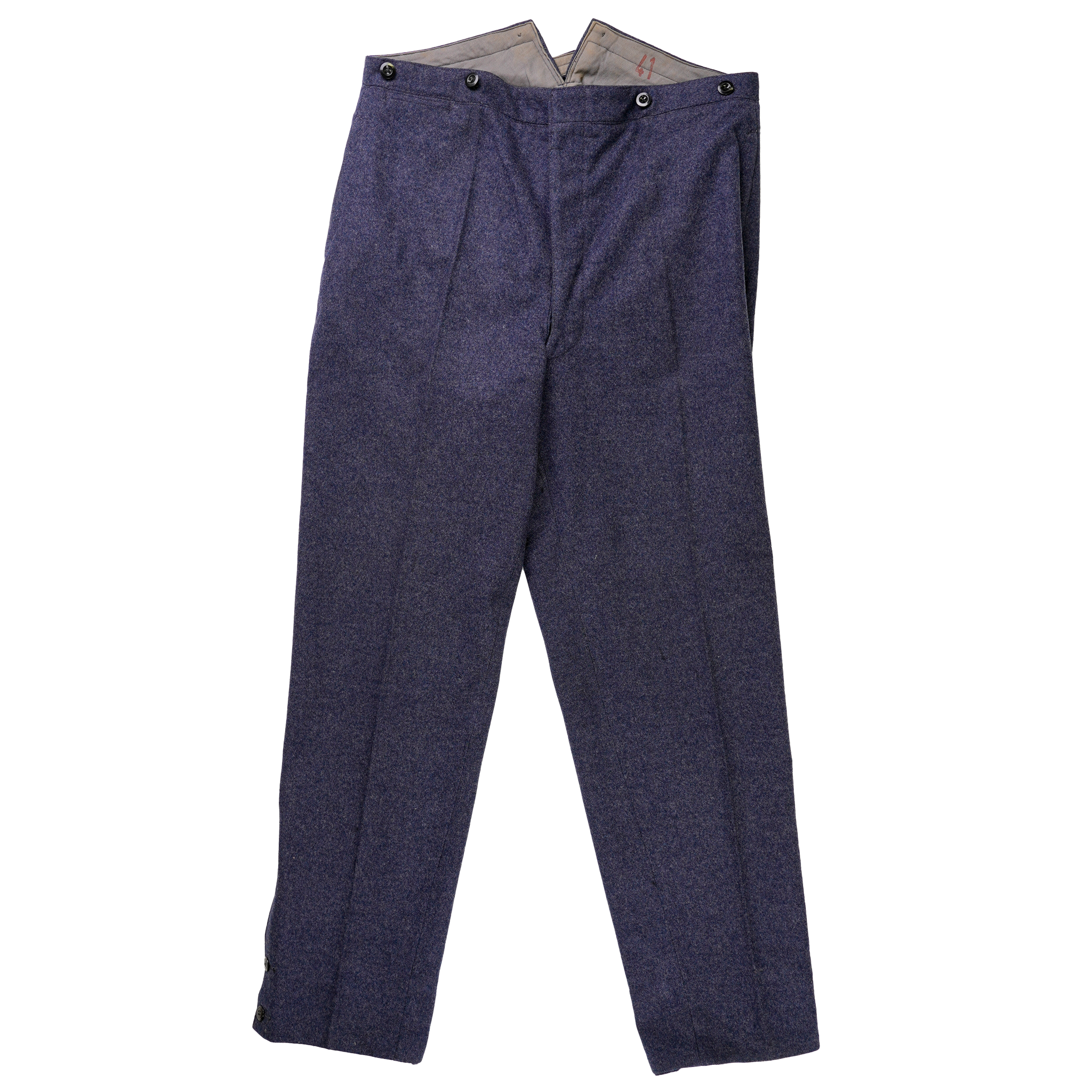 Issued Swiss Buckle-Back Wool Pants