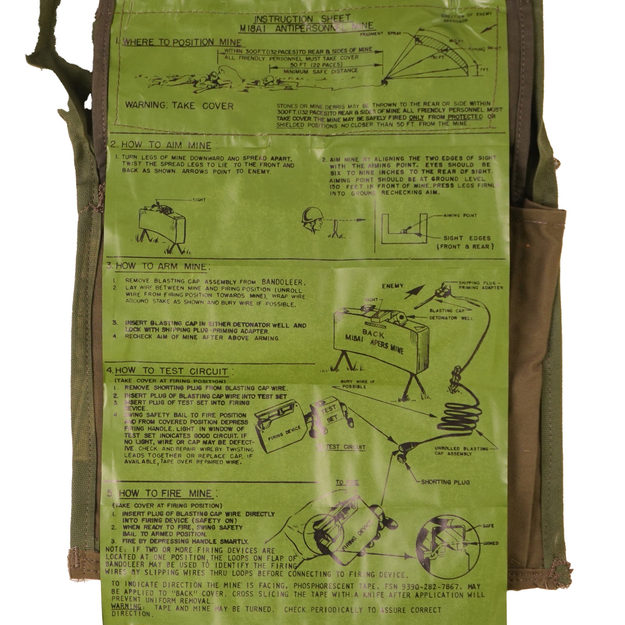 Unissued M18A1 Claymore Bag