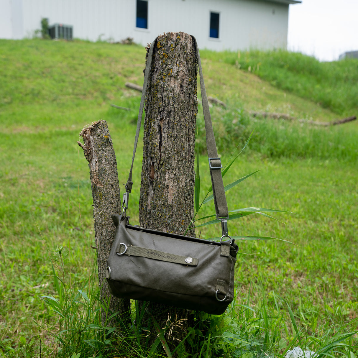 Issued Swiss OD Gas Mask Bag