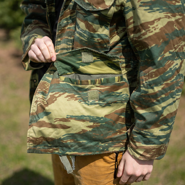 Issued Greek Lizard Camo M-65 Field Jacket