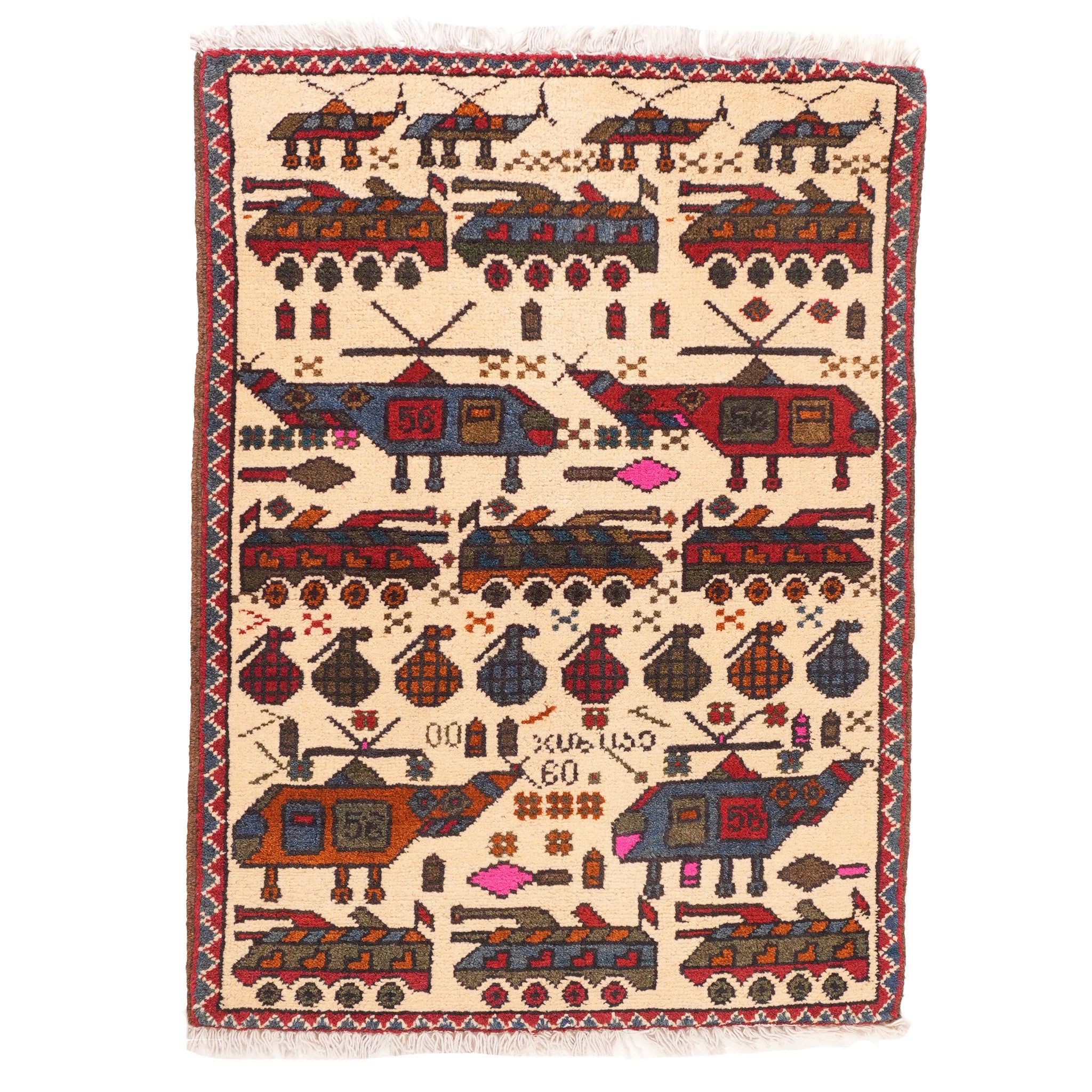 "Motor Pool" Afghan Rugs