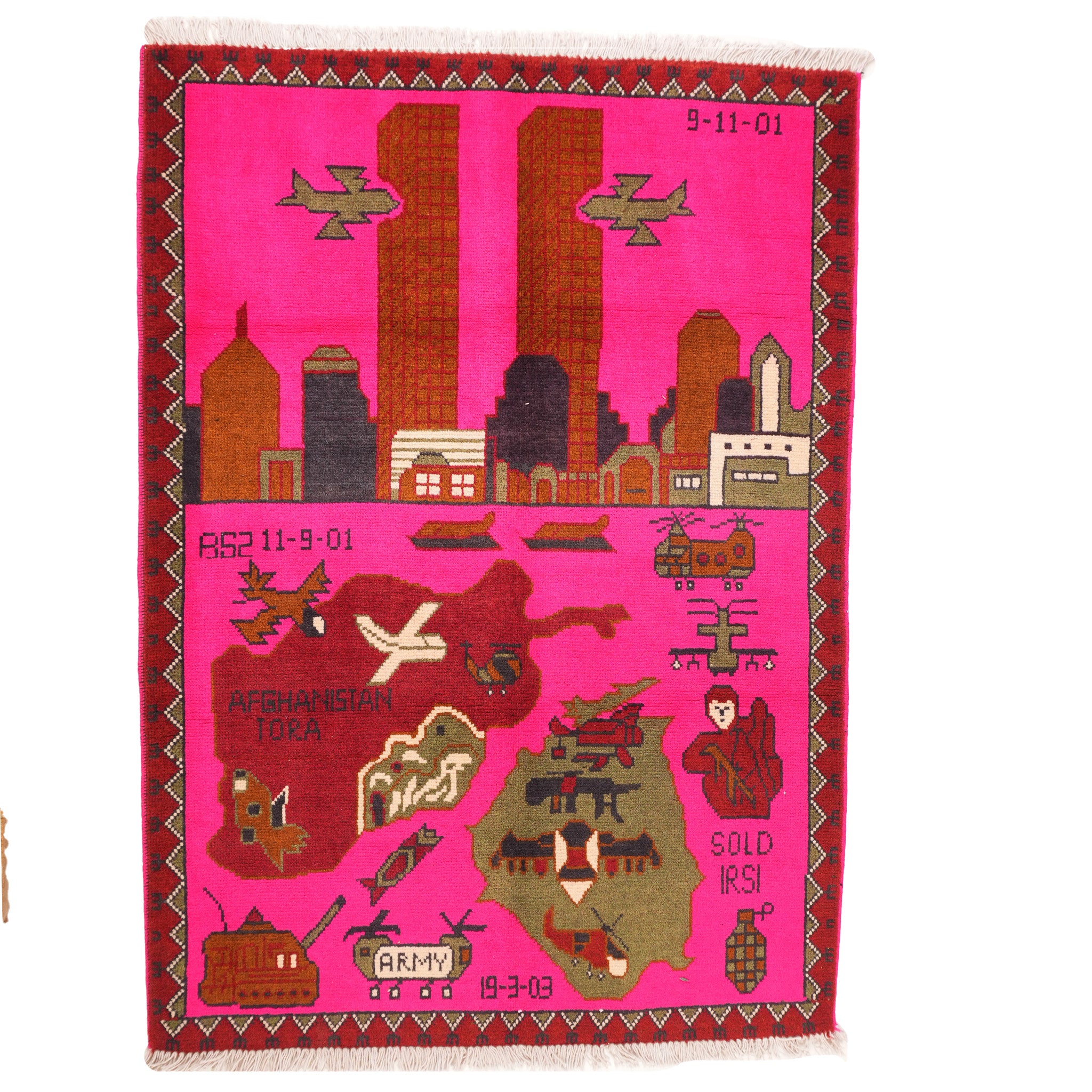 9/11 Tora Bora Invasion Afghan Rug
