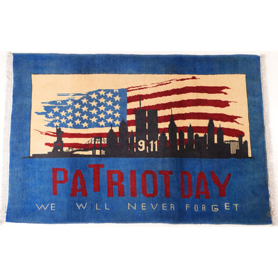 Large "PATRIOTDAY" 9/11 Remembrance Rug