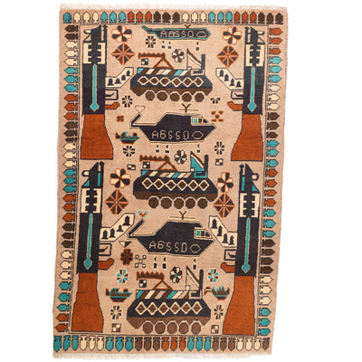 Large Afghan Arsenal Rug