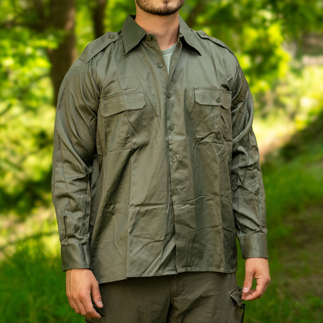 Issued Yugoslav People's Army OD Green Field Shirt