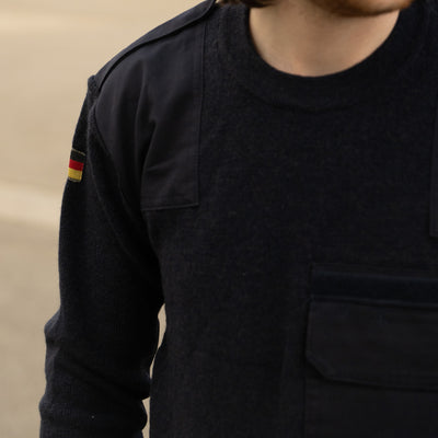 Issued German Blue Commando Sweater