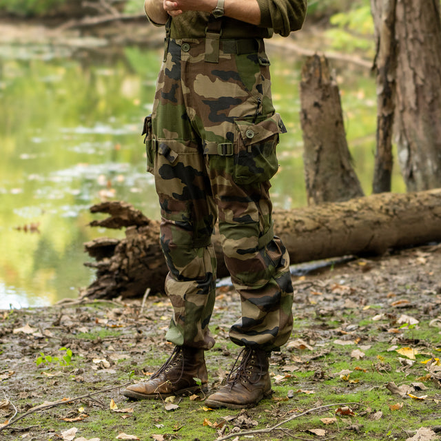 Man wearing French Army Combat Pants