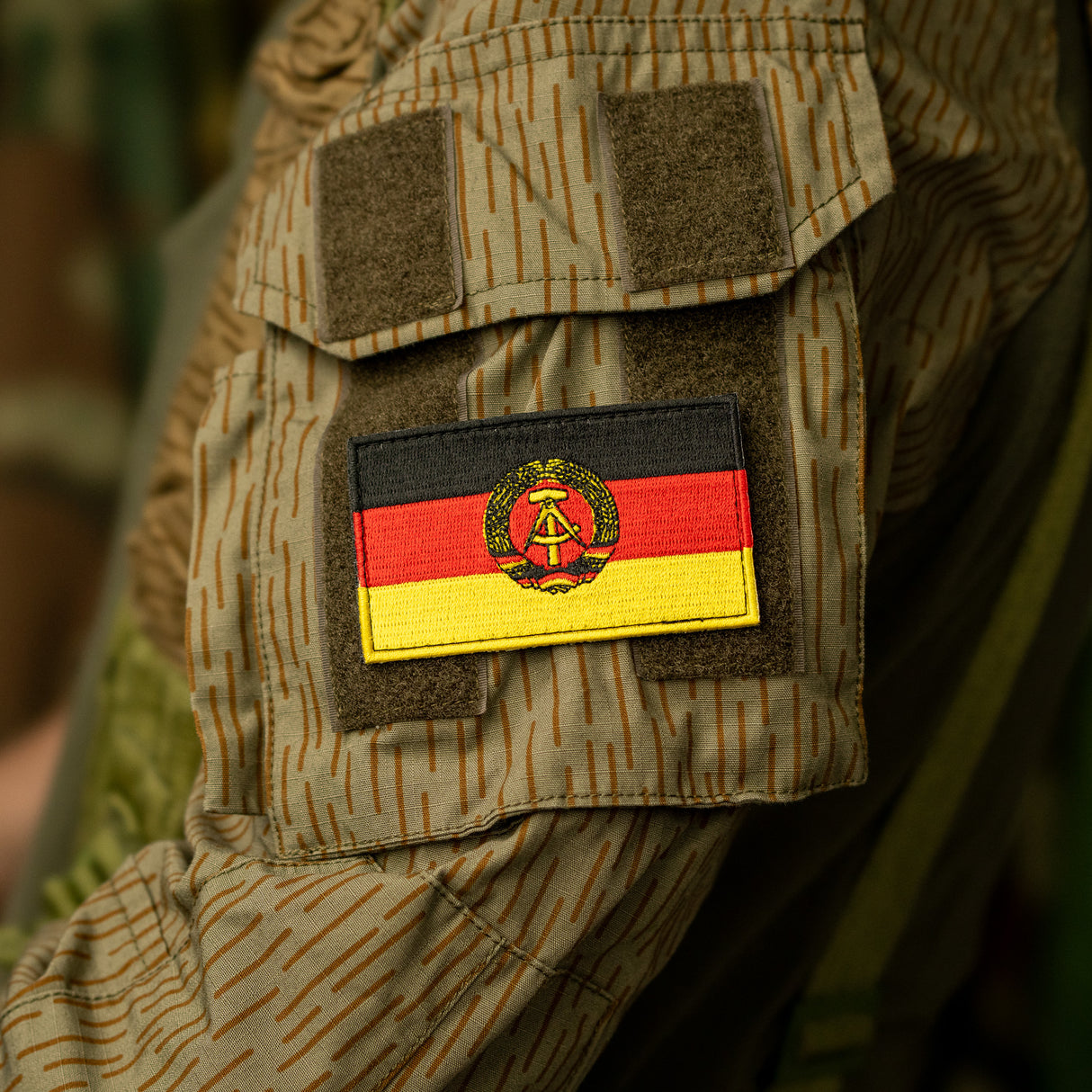 East German Flag Velcro Patch